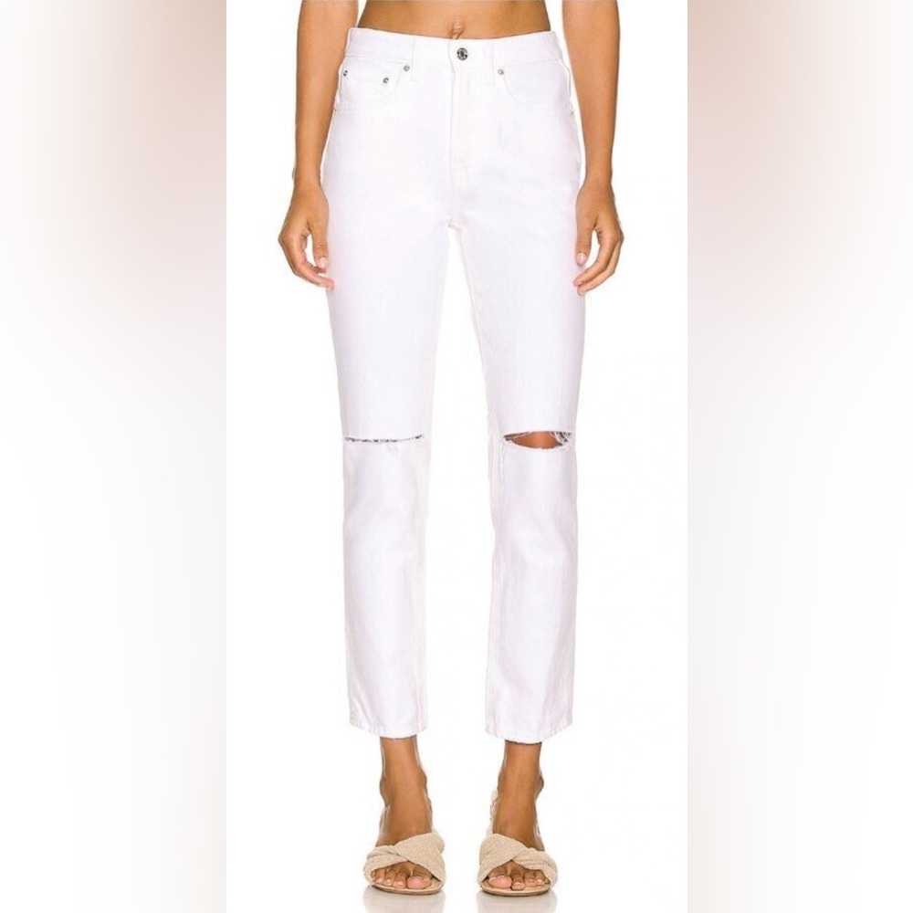 GRLFRND “The Karolina” - White Distressed Women's Jeans